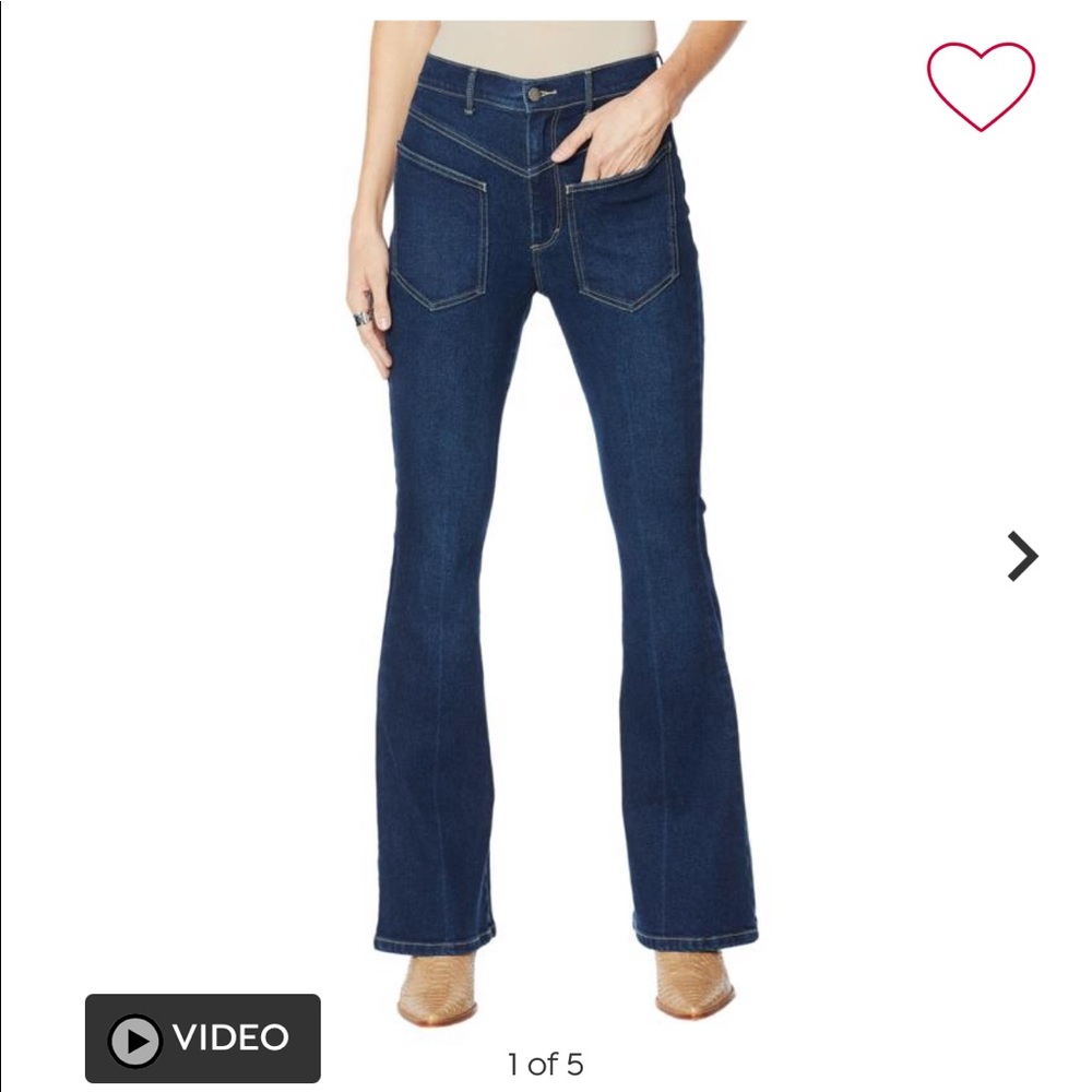 Gloria Vanderbilt flare retro jeans